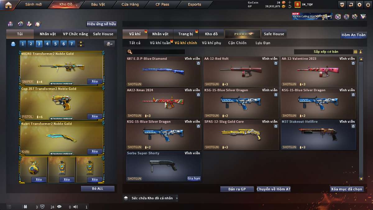 shop acc cf uy tin gia re